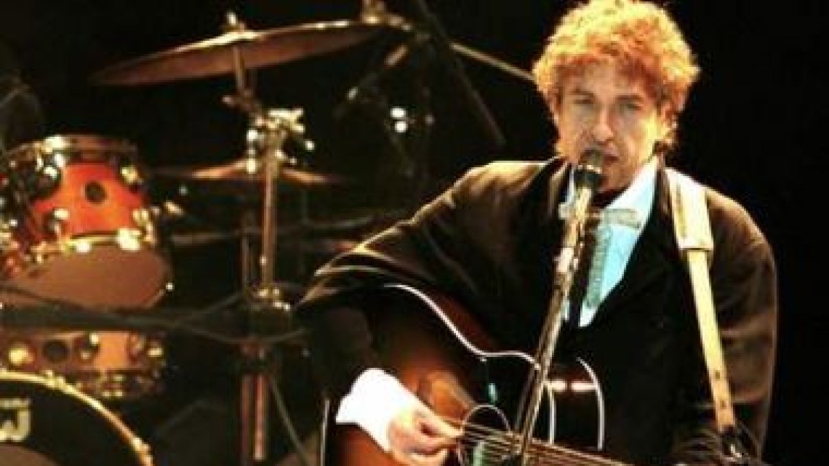 El músico norteamericano Bob Dylan durante una actuación.