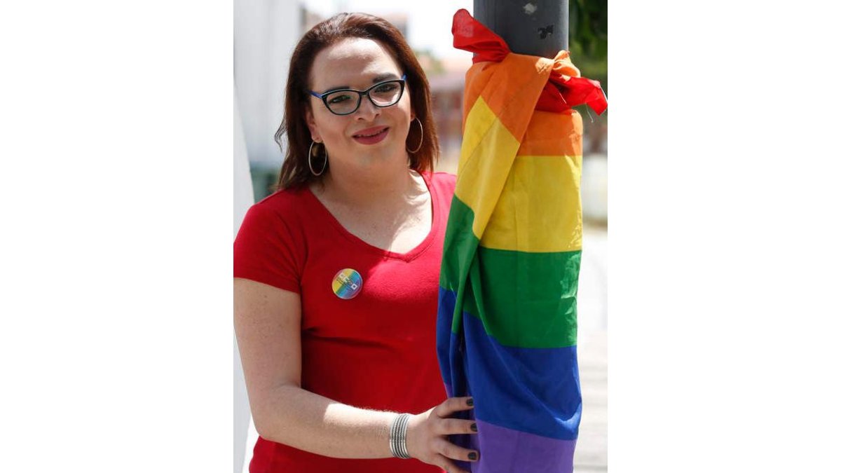 Alvis López, trans nicaragüense que reside en León. FERNANDO OTERO