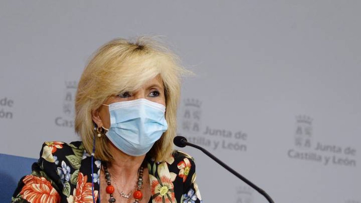 La consejera de Sanidad de la Junta de Castilla y León, Verónica Casado. NACHO GALLEGO