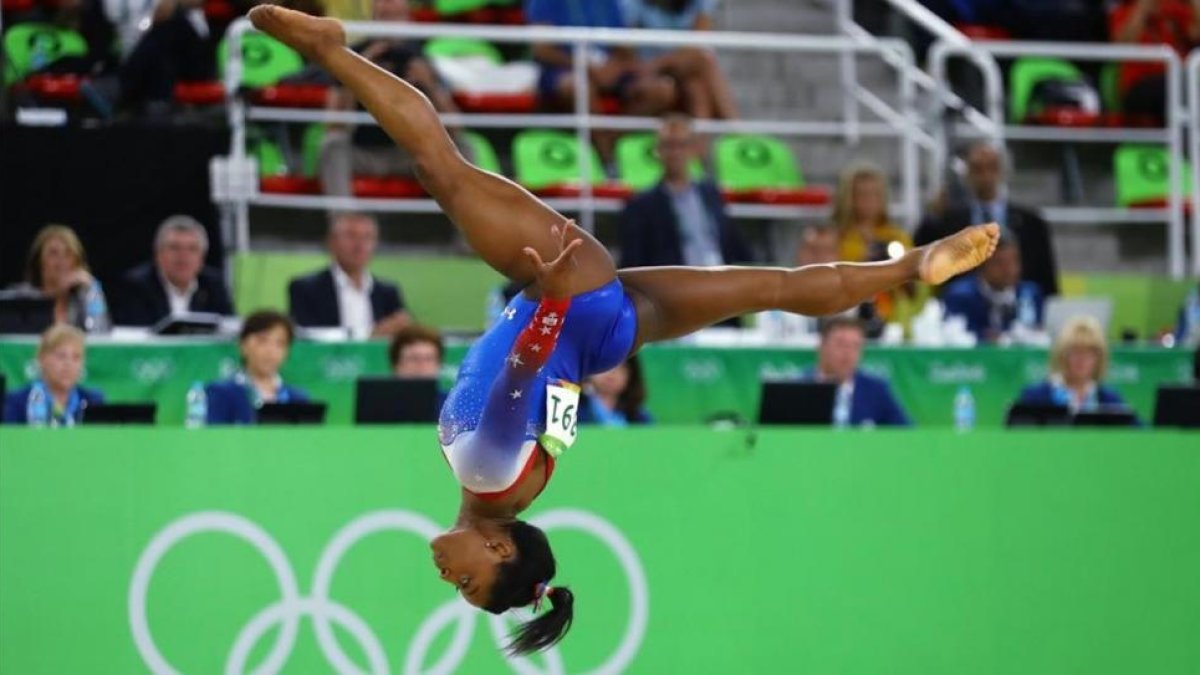 Simone Biles en los pasado Juegos Olímpicos de Río.