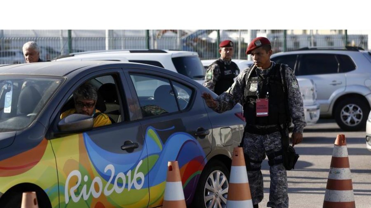 Agentes de seguridad en Río