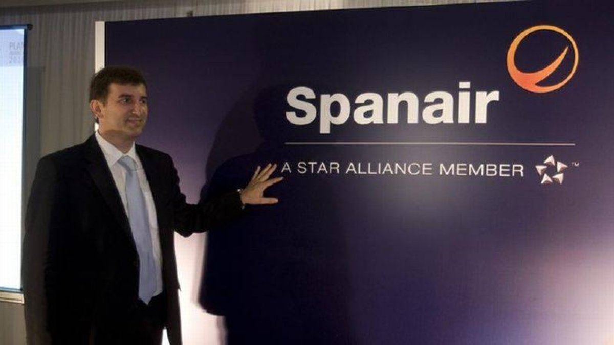El presidente de Spanair Ferran Soriano, en mayo del 2009.