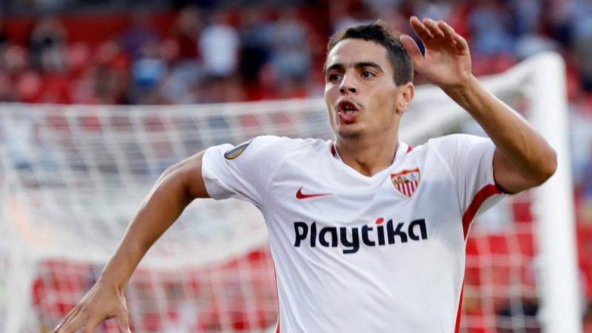 Ben Yedder, autor de dos goles ante el Standard de Lieja. JULIO MUÑOZ