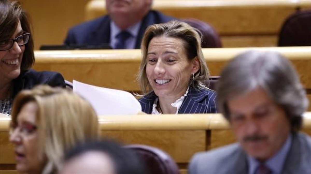 Los Cheryshev del PP JUAN MANUEL PRATS Marta Domínguez, en el senado.