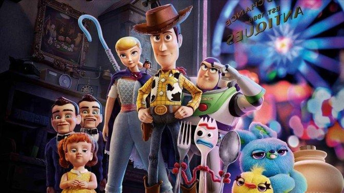 Los personajes animados de Toy story 4.