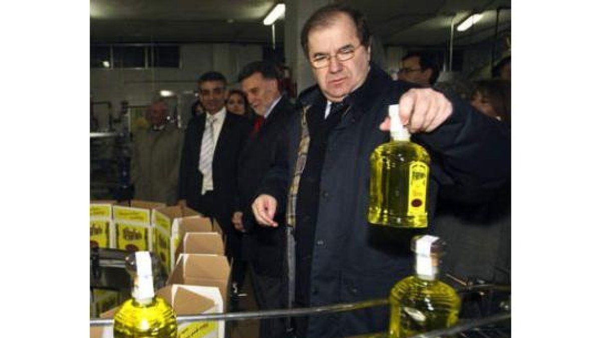 Herrera y Alejo, durante la inauguración del Centro de Negocios de Benavente.