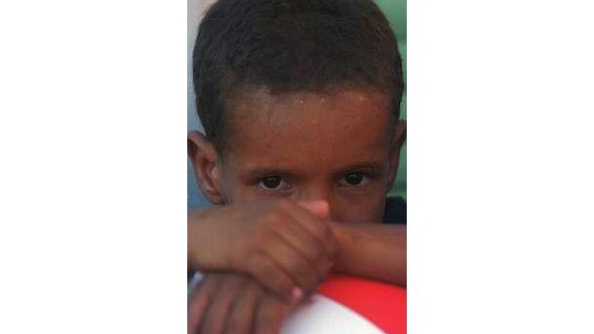 Uno de los niños saharauis, en una imagen de archivo.