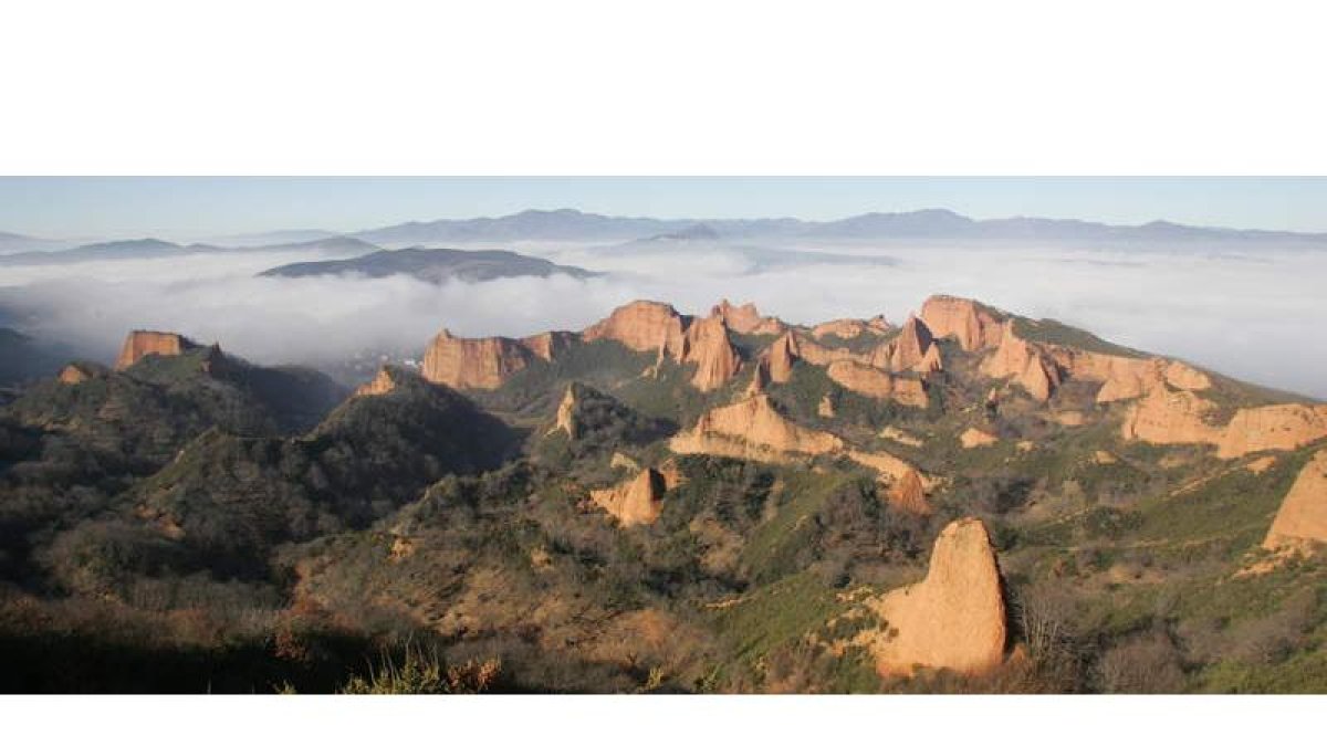 Una panorámica del espacio cultural de Las Médulas, en una imagen de archivo.