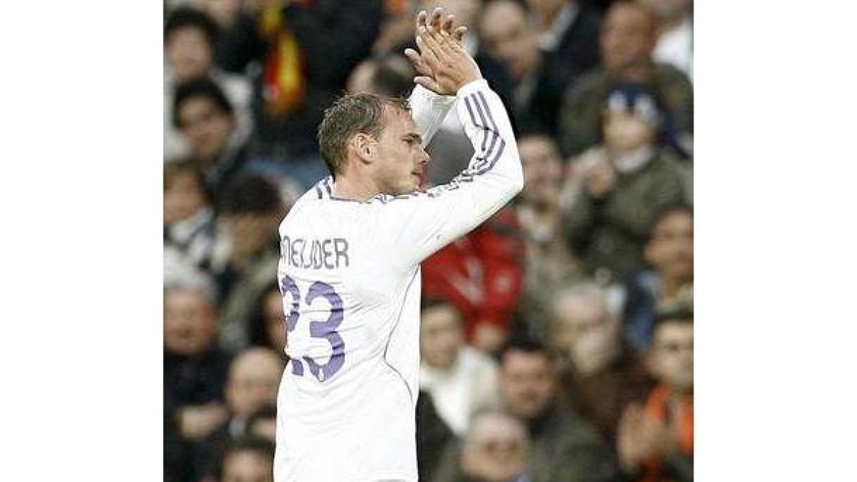 El centrocampista holandés del Real Madrid, Wesley Sneijder