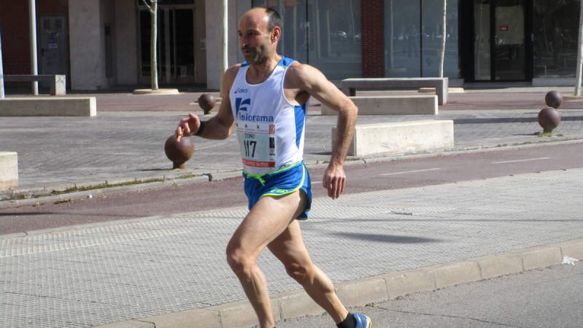 Magadán en una de sus numerosas carreras