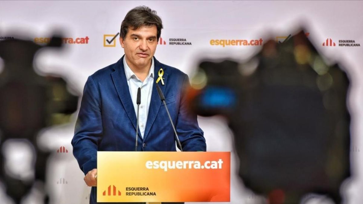El portavoz de ERC, Sergi Sabrià, en una imagen de archivo.