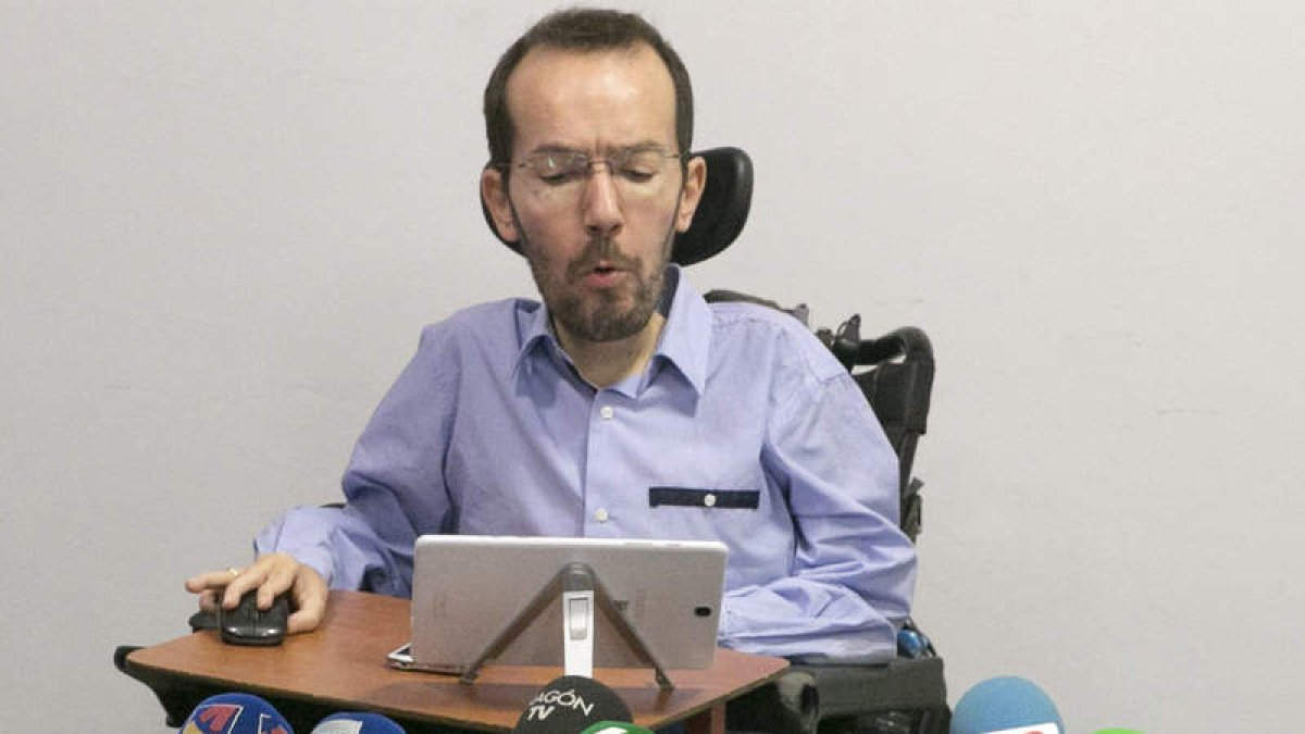 El secretario de Organización, Pablo Echenique. J. CEBOLLADA