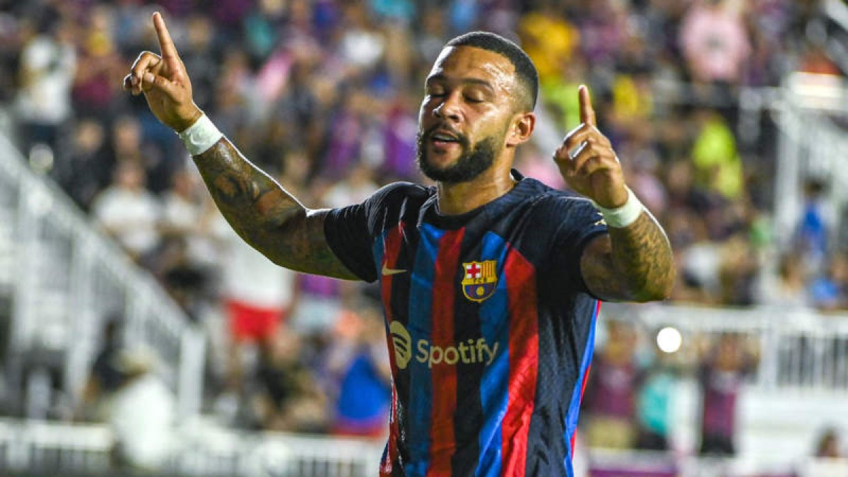 Memphis Depay, en la rampa de salida. GIORGIO VIERA
