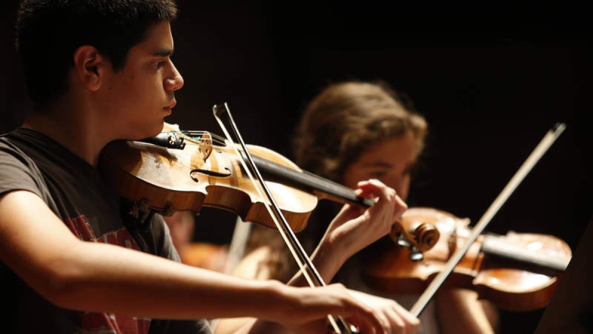 Imagen de archivo de la Joven Orquesta de León (JOL). JESÚS F. SALVADORES