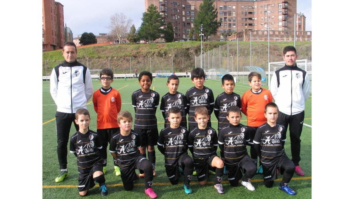 Formación del Atlético Templario B de categoría benjamín.