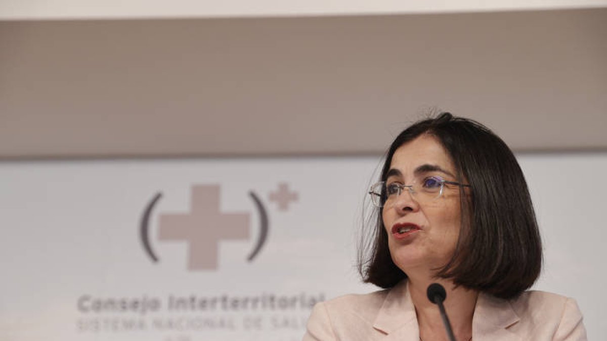 La ministra de Sanidad, Carolina Darias. MANUEL BRUQUE