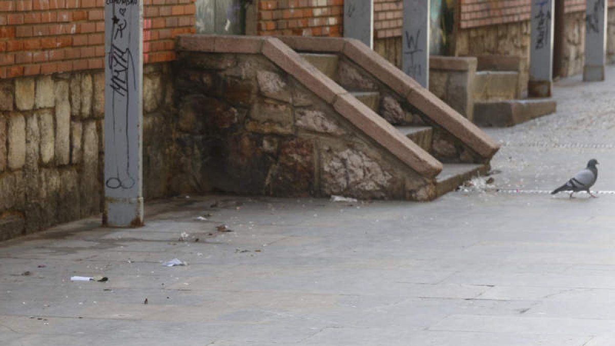 La imagen de suciedad se repite en muchas calles. FERNANDO OTERO