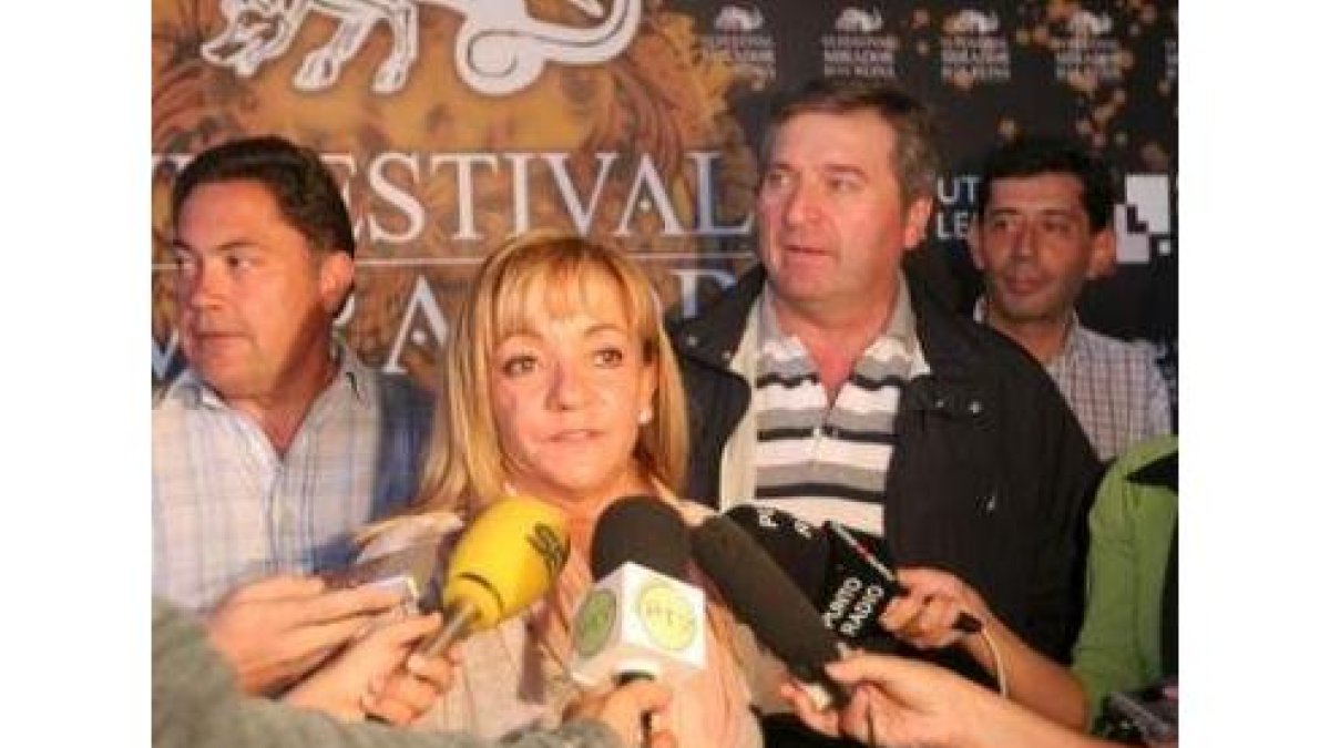 Isabel Carrasco, en el Festival Mirador de la Reina.
