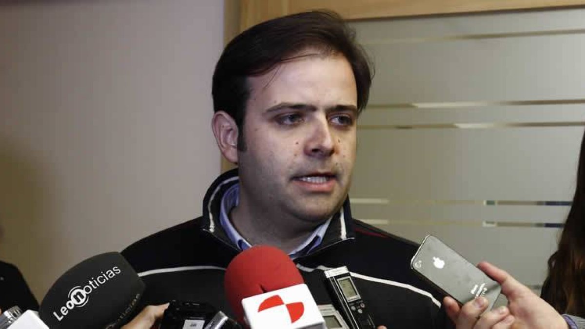 Tino Rodríguez, ayer.
