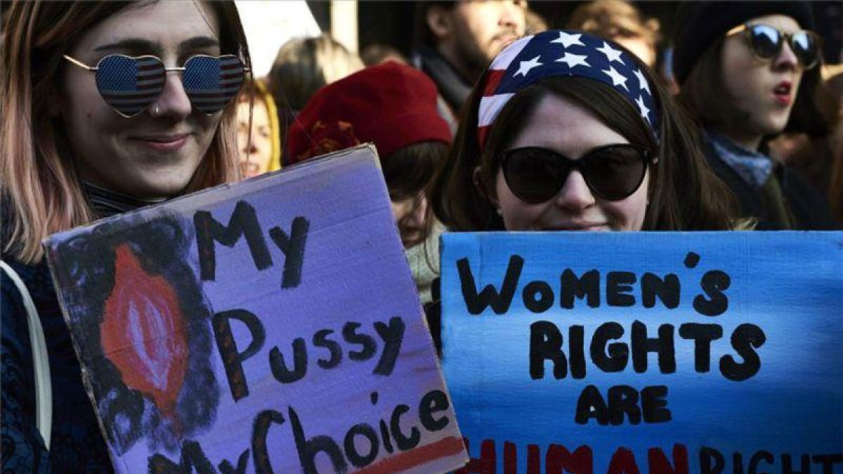 Manifestación feminista en Washington el pasado 21 de enero, tras la toma de posesión del presidente Donald Trump.
