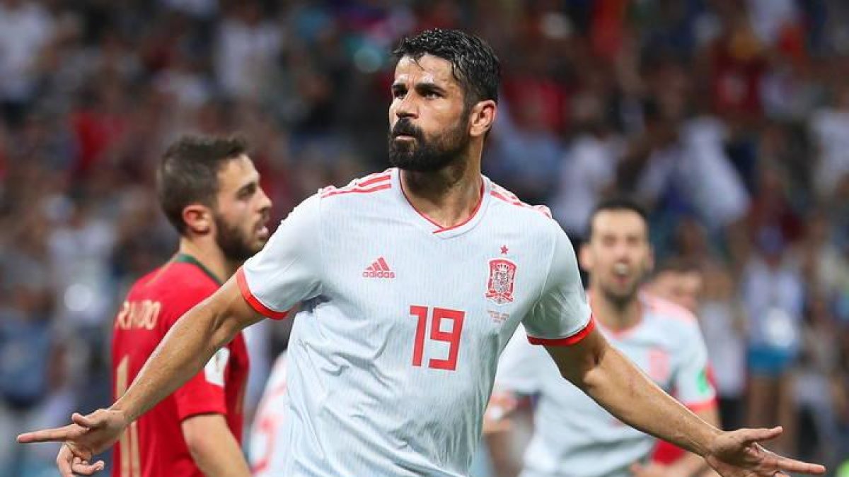 Diego Costa fue el mejor de España con dos tantos ante Portugal