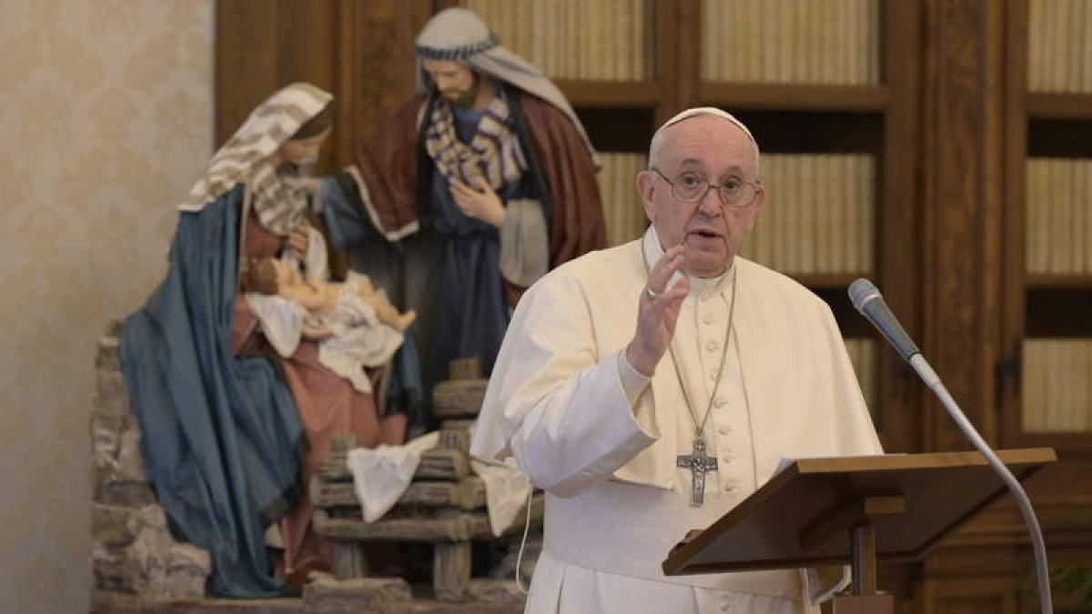 El papa en el Ángelus el pasado 1 de diciembre. EFE