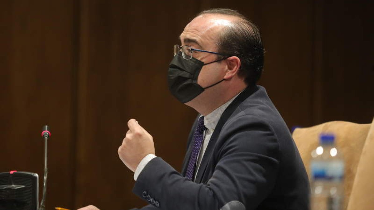 El portavoz del PP en el Ayuntamiento de Ponferrada, Marco Morala, en una foto reciente. L. DE LA MATA