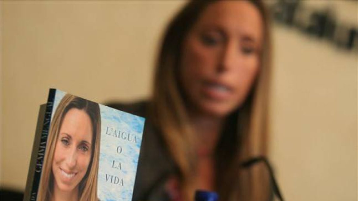 Gemma Mengual, en la presentación de su libro.