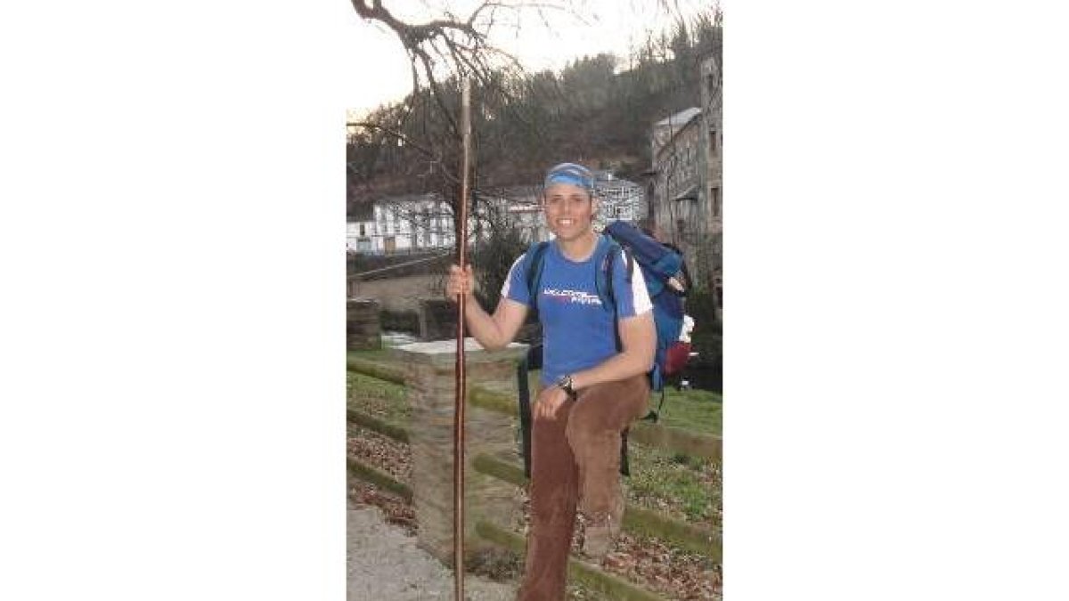 El malagueño Biagio Carroccia aún caminaba ayer hacia Santiago