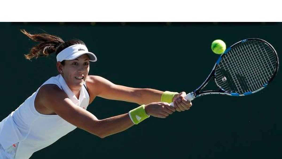 Garbiñe Muguruza accedió a la cuarta ronda de Indian Wells tras doblegar a Kayla Day. BUCK