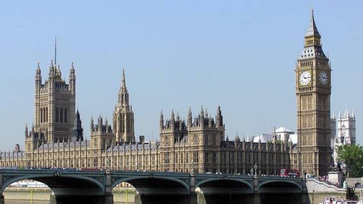 El Parlamento británico, en Londres.