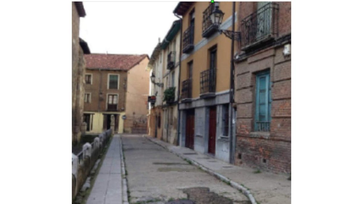 La calle, antes de la intervención. DL