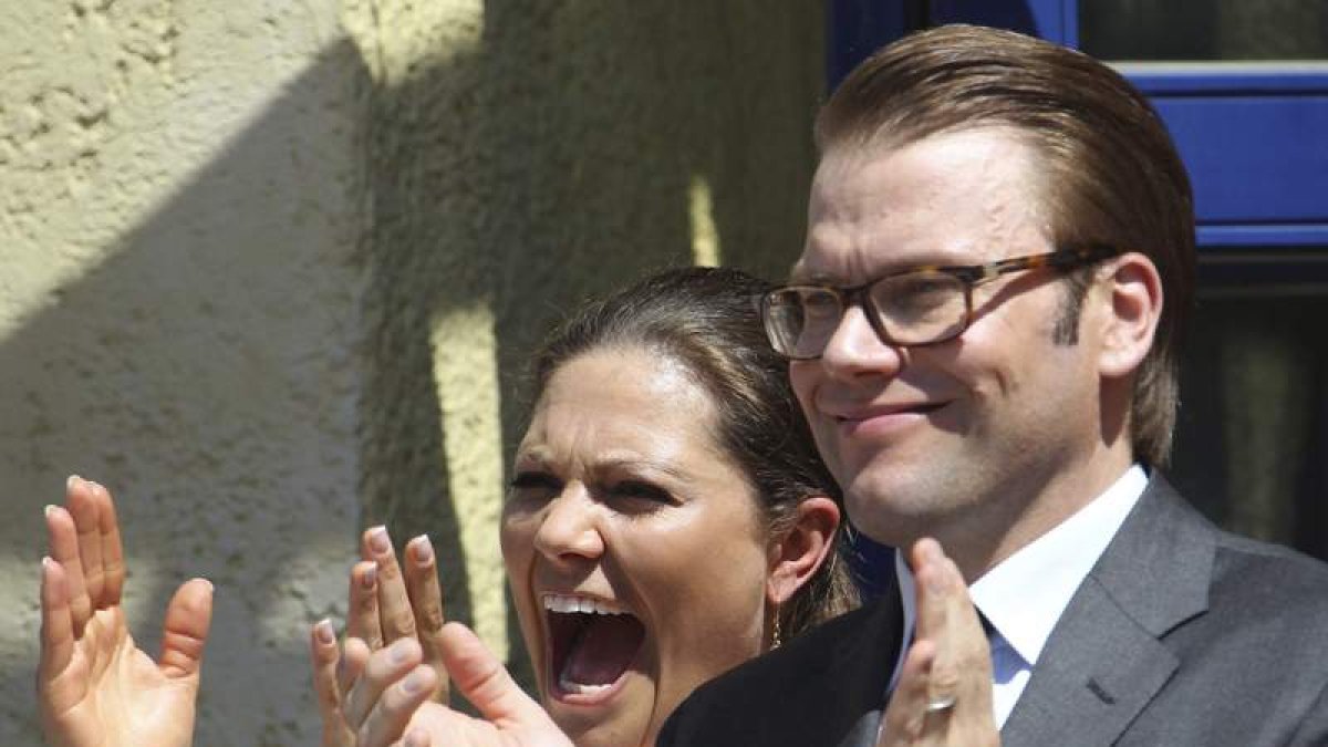 La princesa Victoria y su marido, el príncipe Daniel.