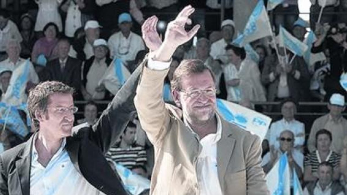 Núñez Feijoo y Rajoy, en una imagen de archivo.