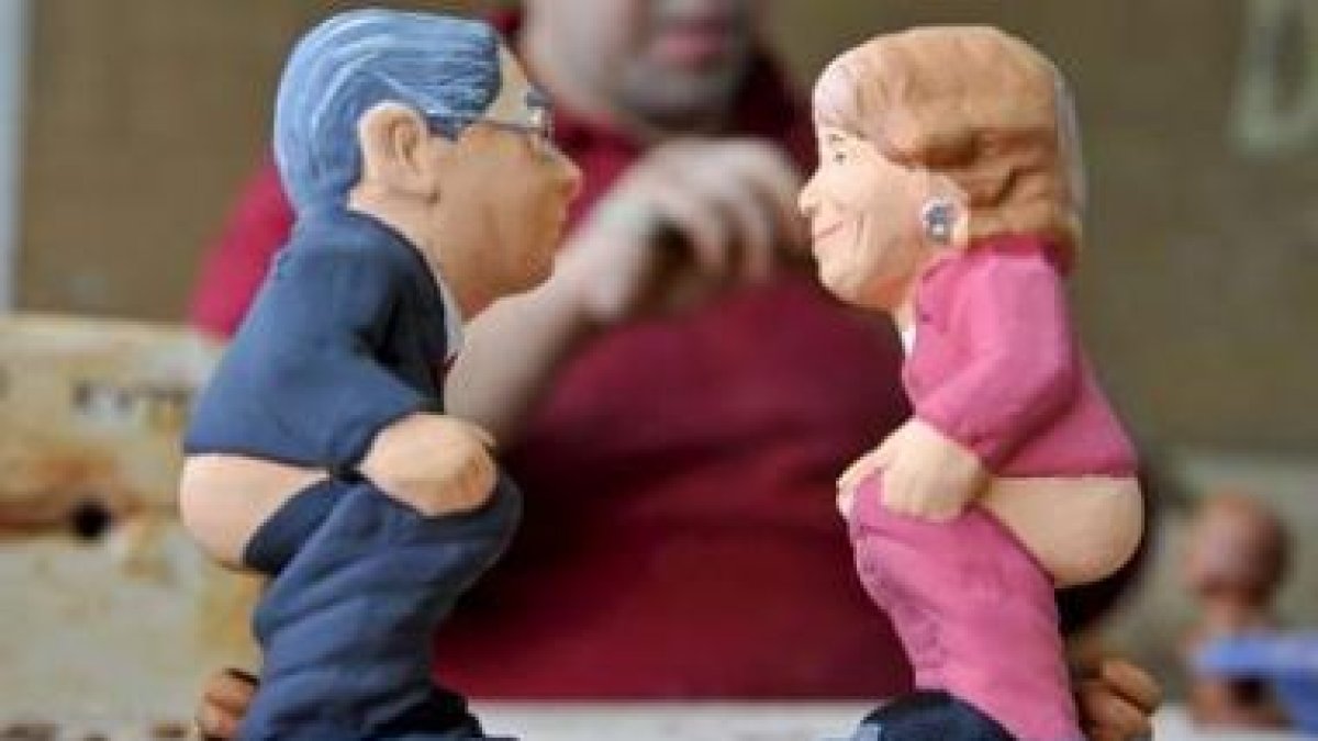 Los «caganers» de Aguirre y Gallardón.