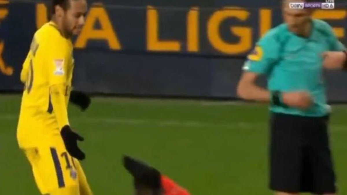 El gesto de Neymar.