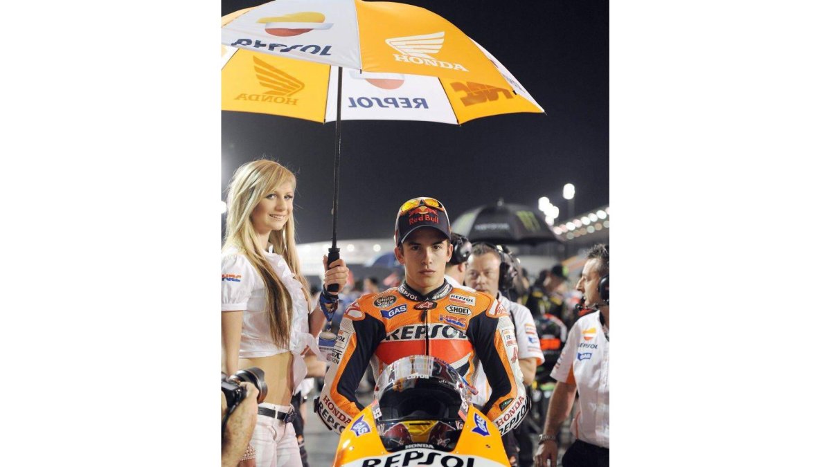 Marc Márquez, durante el Gran Premio de Catar.