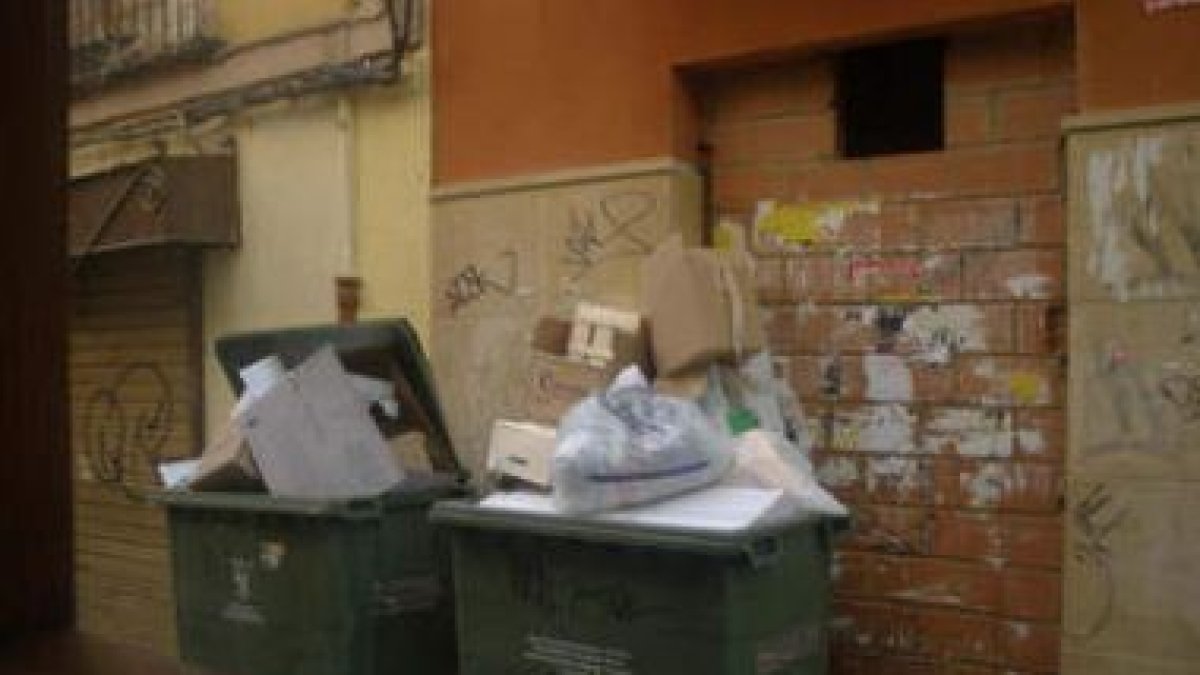 Uno de los establecimientos del Barrio Húmedo recoge de forma gráfica la situación en la que se encu