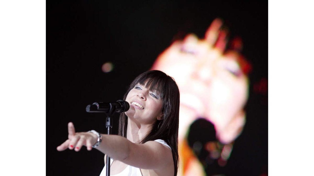 Leire Martínez, la vocalista del grupo La Oreja de Van Gogh.