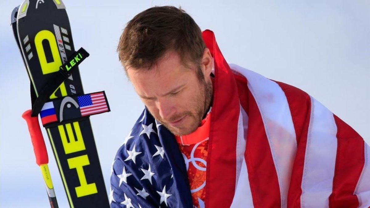 Bode Miller, cuando ganó su sexta medalla olímpica, en Sochi 2014.