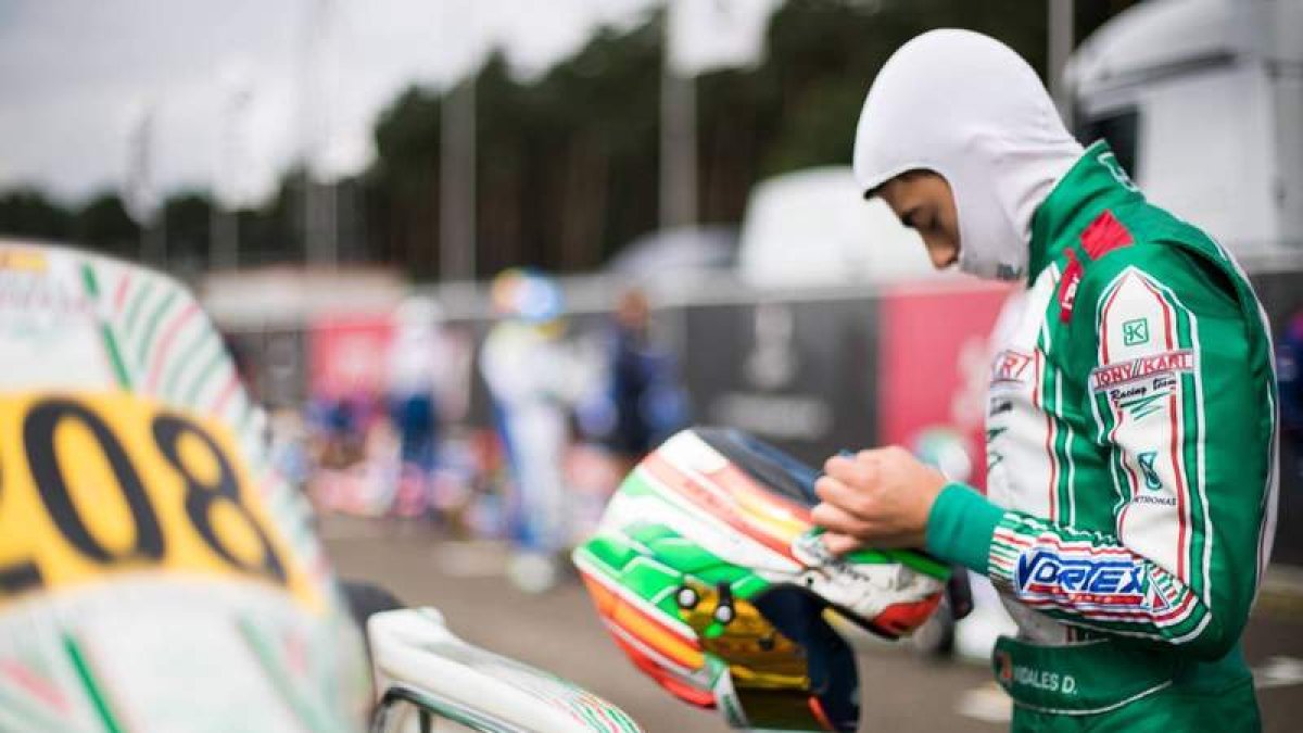 El piloto leonés intentará sacarse la espina de sus abandonos en el Europeo OK y KZ2 el 20 de mayo en el trazado PFI de Inglaterra. NÚÑEZ