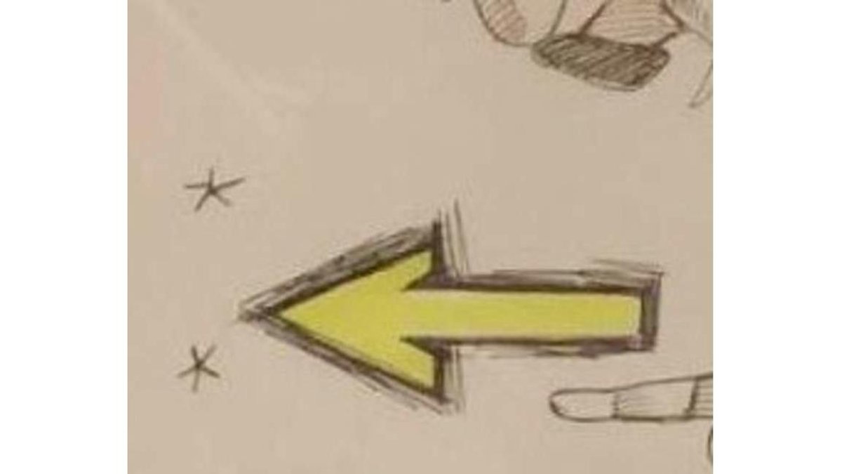 Detalle de uno de los dibujos. DL