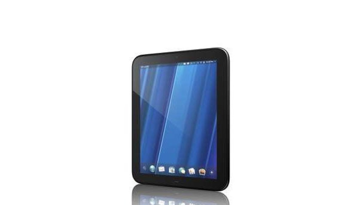 Fotografía que muestra el nuevo Touchpad de HP.