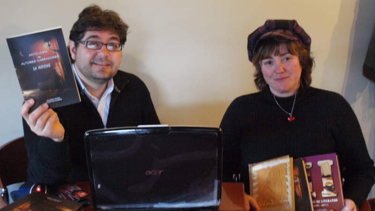 Manuel Cuenya y Raquel Viejobueno, en Las Fontaninas de Noceda del Bierzo.
