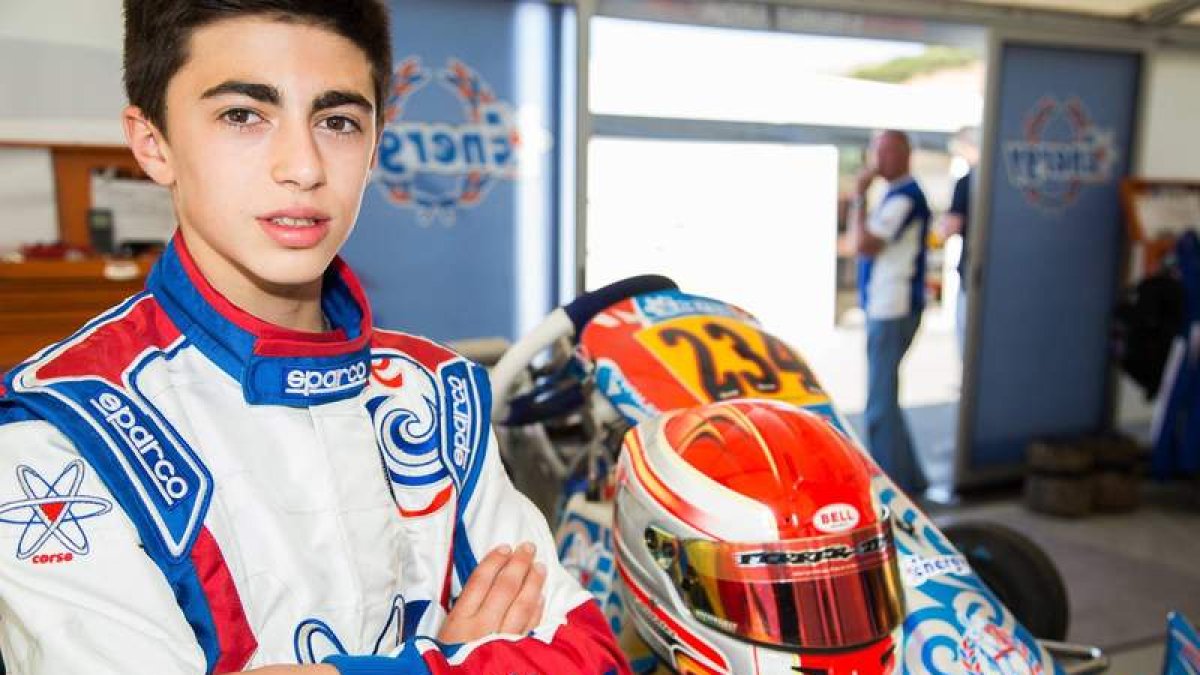 David, en boxes antes de salir a disputar la final en Portimao.