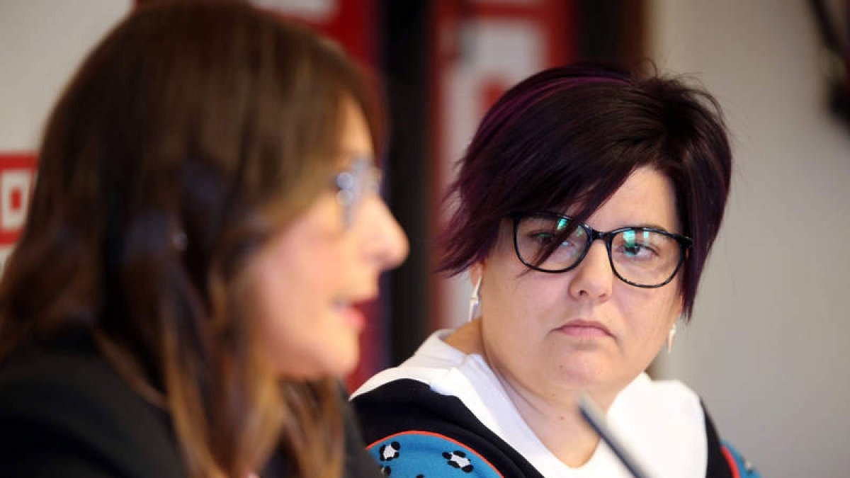 Yolanda Martín y María Sánchez. RUBÉN CACHO