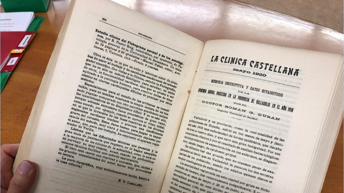 En mayo de 1920, Román G. Durán analiza la epidemia gripal de 1918 en la provincia de Valladolid