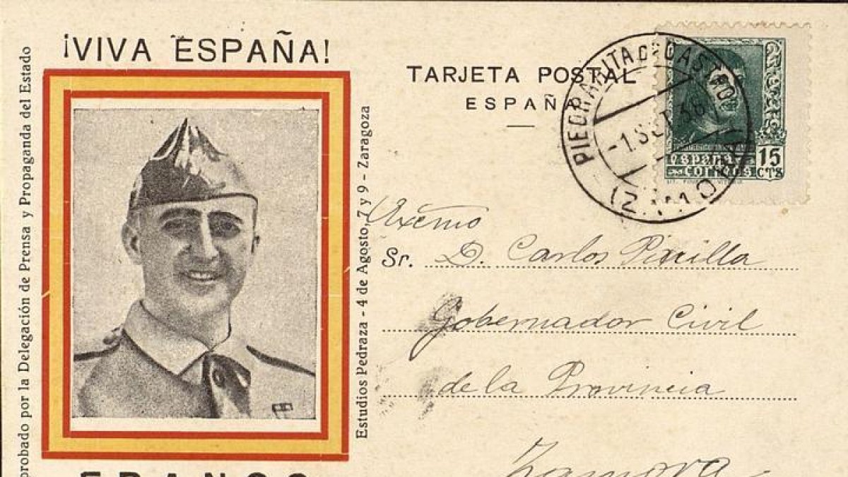 Imagen de una carta dirigida a Carlos Pinilla