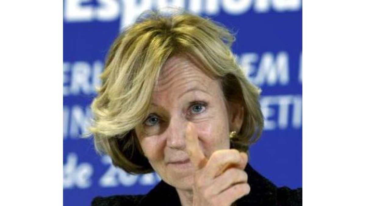 La vicepresidenta económica Elena Salgado.