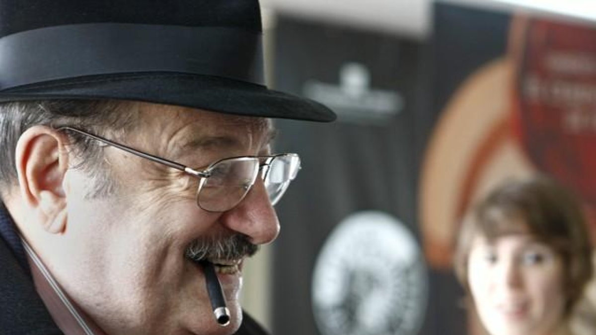 Umberto Eco durante la presentación de su libro 'El cementerio de Praga' en Madrid en diciembre de 2010.